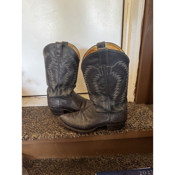 🇺🇸 JUSTIN VTG CUSTOM EXOTIC COWBOY WESTERN BOOTS‎ 10B Style 7071
